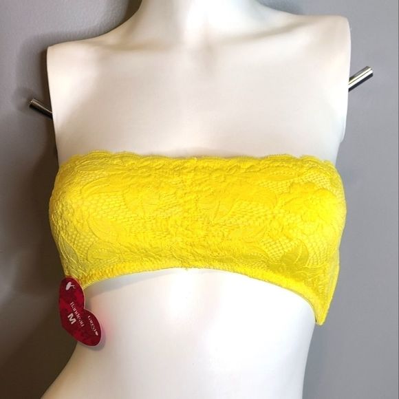 Rue21 Other - New with Tags Rue 21 Yellow Lace Strapless Bralett